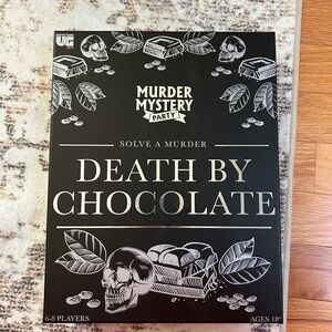 University Games Death by Chocolate Murder Mystery Party Game - Black